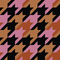 Houndstooth classic pattern for fabric, wallpaper and tablecloths. Retro geometry background. - 782450188