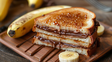 chocolate Toast Banana slice