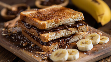 chocolate Toast Banana slice - Powered by Adobe