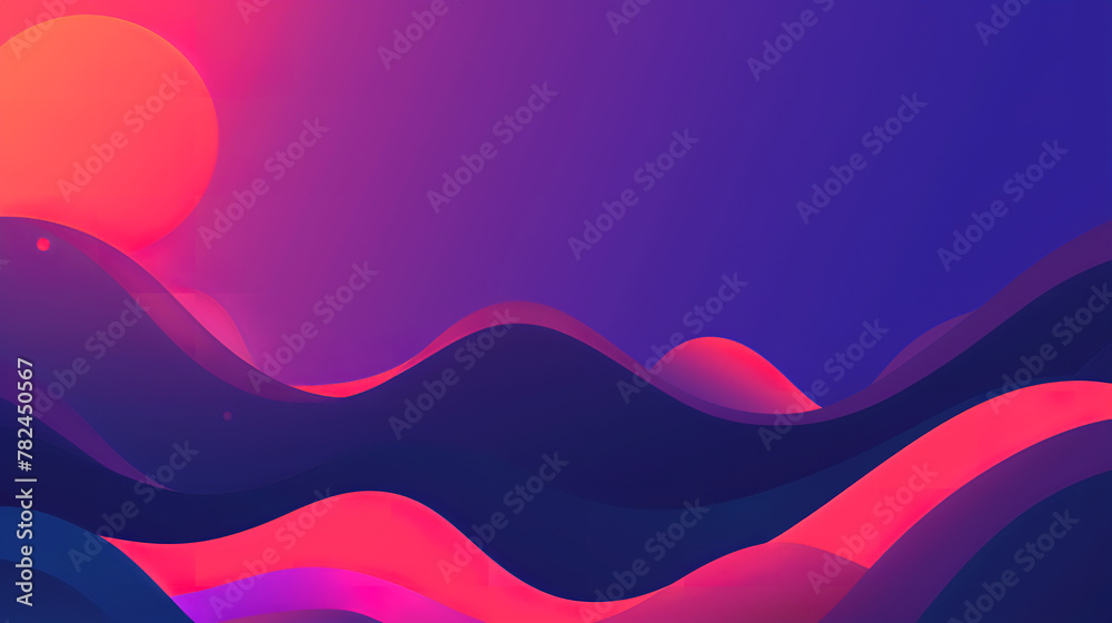 Wall mural simple gradient background design, no object, black theme