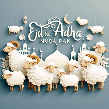 Eid al-Adha banner on social media 