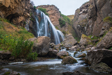 Gorgeous natural waterfall, stock photo