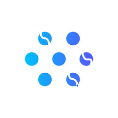 chocolate dragees gradient icon