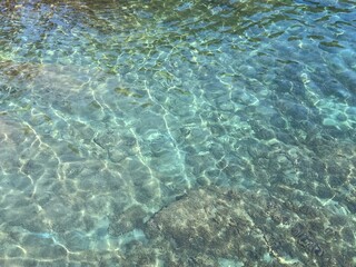 Transparent clear sea water 