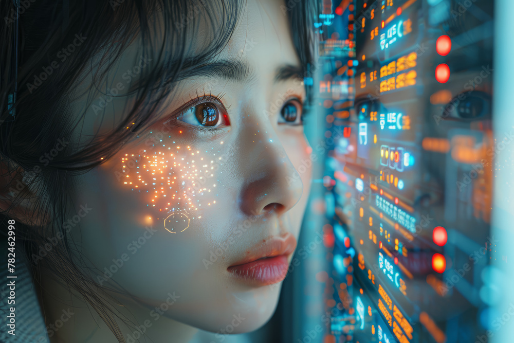 Poster an ai-driven recommendation system analyzing user preferences to suggest personalized content or pro