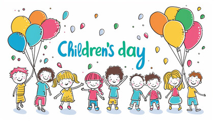 Obraz na płótnie Canvas Children's day background