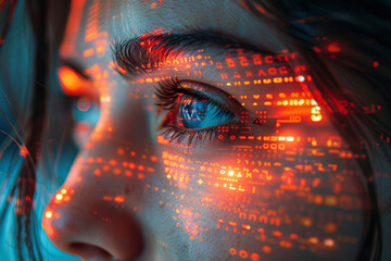 An AI-driven content moderation system filtering inappropriate or harmful content on social media platforms. Concept of online safety and community guidelines enforcement. Generative Ai.