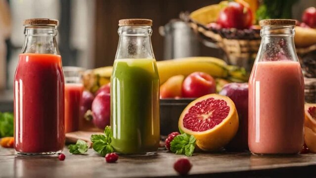 Nature’s Blend: Fresh Fruit and Vegetable Juices in Bottles