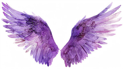 purple fantasy fairy wings are isolated on a white background for use in your creative projects	