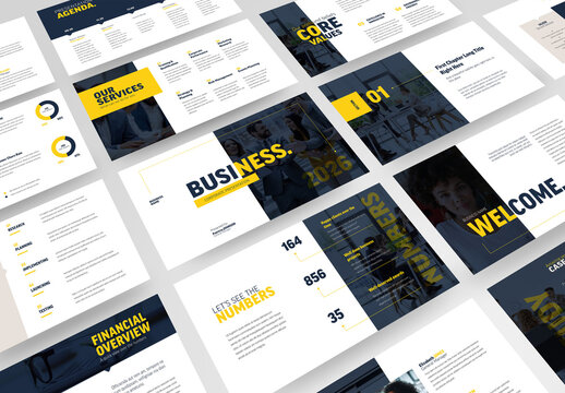 Business Presentation Slide Deck  Template