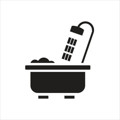bath up vector icon line template