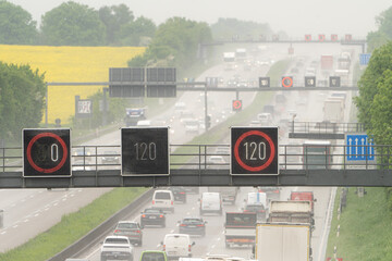 120 Kmh on the wet autobahn in spring