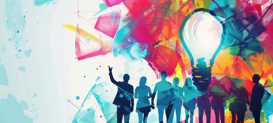 Fototapeta premium Design art concept abstract contemporary modern background business graphic idea