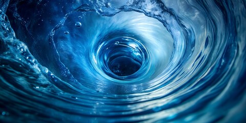 clear pure water whirlpool liquid vortex