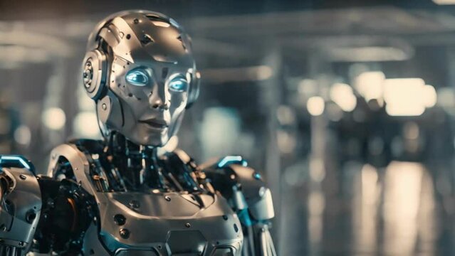AI Evolution: Futuristic Robot and Revolutionary Technology Development