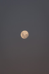 Moon at the end of the day
