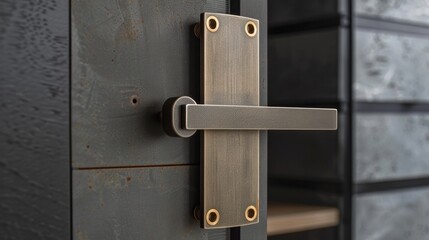 Detailed close-up of innovative flat latches, merging inspired design ideas with robust security for doors and windows