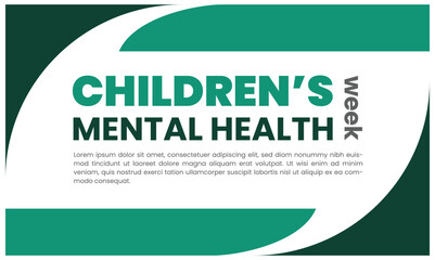 Children mental health week, mental awareness week. mental mental health 