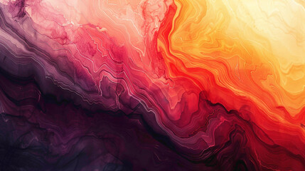 Bold strokes of vibrant hues converge fluidly, creating a captivating gradient effect. - obrazy, fototapety, plakaty