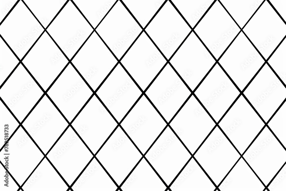 Aufkleber an illustration of a geometric pattern with black lines forming diamond shapes on a white background