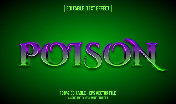poison editable text effect
