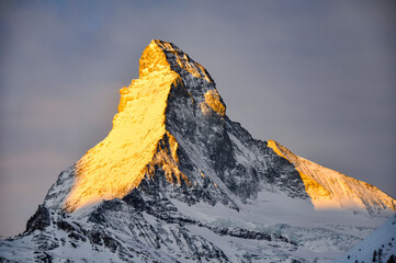 Matterhorn at sunrise from Zermatt, Switzerland