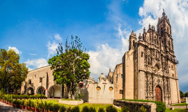 Templo de san francisco javier, church with baroque architecture in tepotzotlan state of mexico