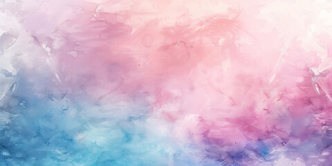 Soft abstract watercolor texture with blurred pink and blue shades.