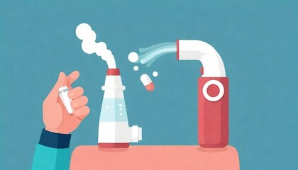 World Asthma Day is observed every year on the 3rd of May to spread awareness and cure asthma. Health concept banner design created with generative ai
