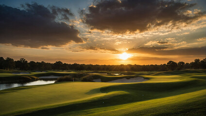 Sunset Golfing 