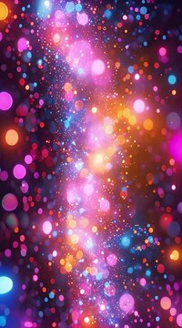 abstract background with colorful bokeh - ai generated
