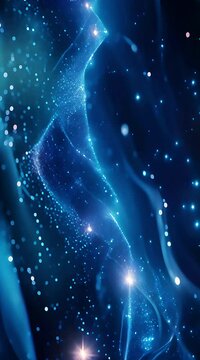 background of river flow ligths on the cosmos - ai generated