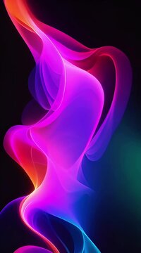 abstract smoke background with contrasted colors - ai generated