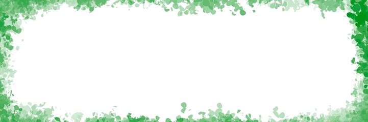 green grass frame floral background design web banner graphic art 