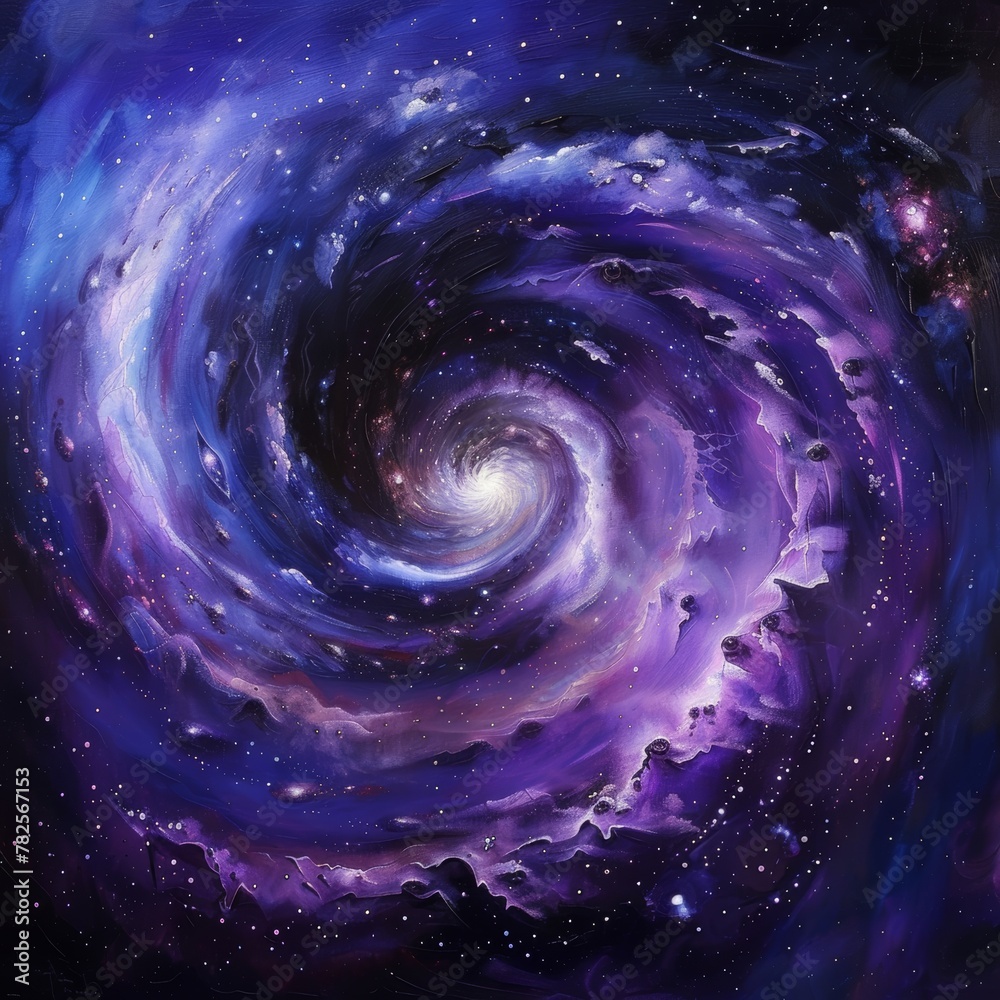 Canvas Prints Charoite Domain: The Singular Spiral Galaxy