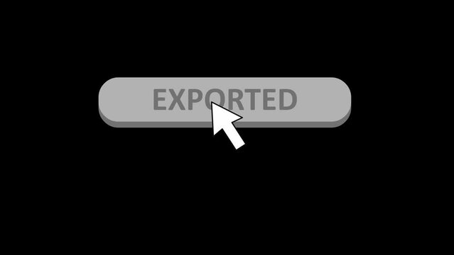 animation of the pointer clicking the export button