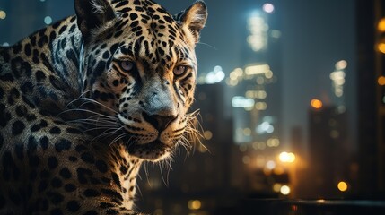 a leopard looking at the camera