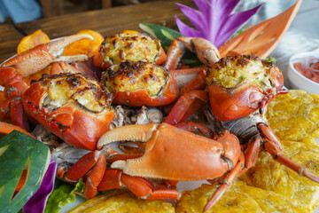 Delicious Ecuadorian crab carpacho
