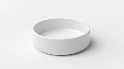 Blank mockup of a silicone pet bowl with a nonslip base for messy eaters. .