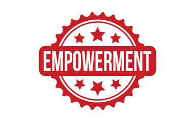 Empowerment rubber grunge stamp seal vector