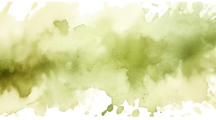 A delicate and artistic splash of green watercolor creating a soothing and natural textured background