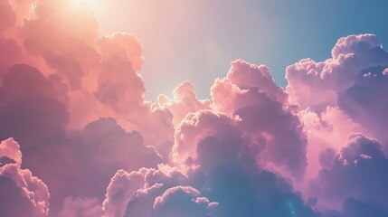 A dreamy cloud background   AI generated illustration