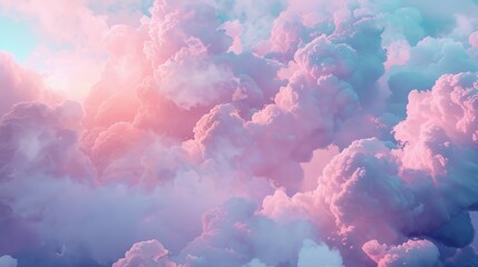 A dreamy cloud background   AI generated illustration