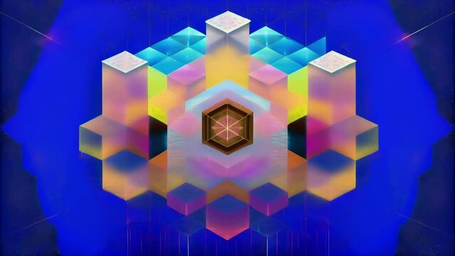 A vibrant mosaic of pixels constantly shifting and transforming to create intricate data patterns that emulate the constantly evolving nature of