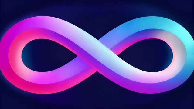 A figure eight loop with no clear beginning or end symbolizing the idea of an AGI model constantly learning and evolving but also always