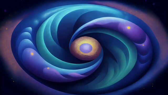 A swirling vortex of numbers and symbols representing the infinite possibilities and combinations that can be derived from recursive processes