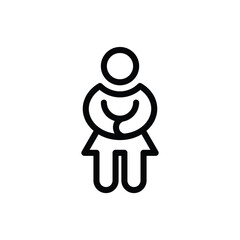 mother outline icon pixel perfect vector design good for website and mobile app