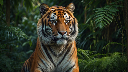 Obraz premium tiger in the wild,tiger on the rock, tiger in the zoo