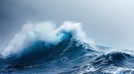 Wave in a rough sea, Azores Islands