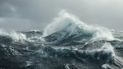 Foto op Canvas Wave in a rough sea, Azores Islands © chanidapa